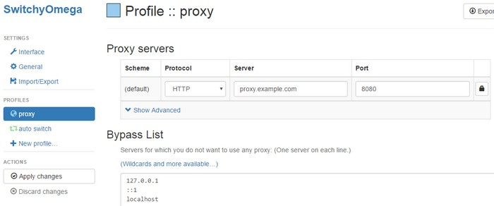 omega proxy switcher